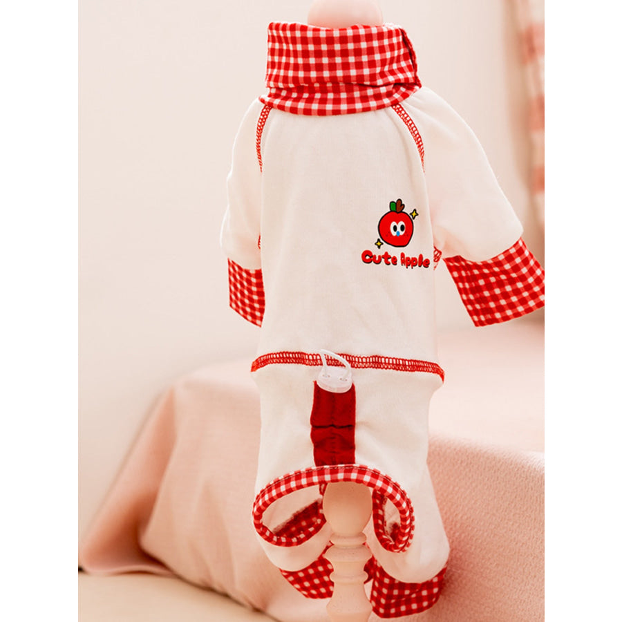 Contrast Soft Pet Pajamas Apparel and Accessories