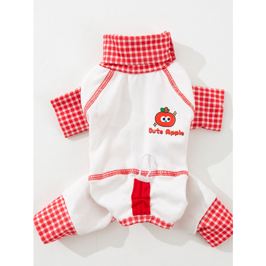 Contrast Soft Pet Pajamas Apparel and Accessories
