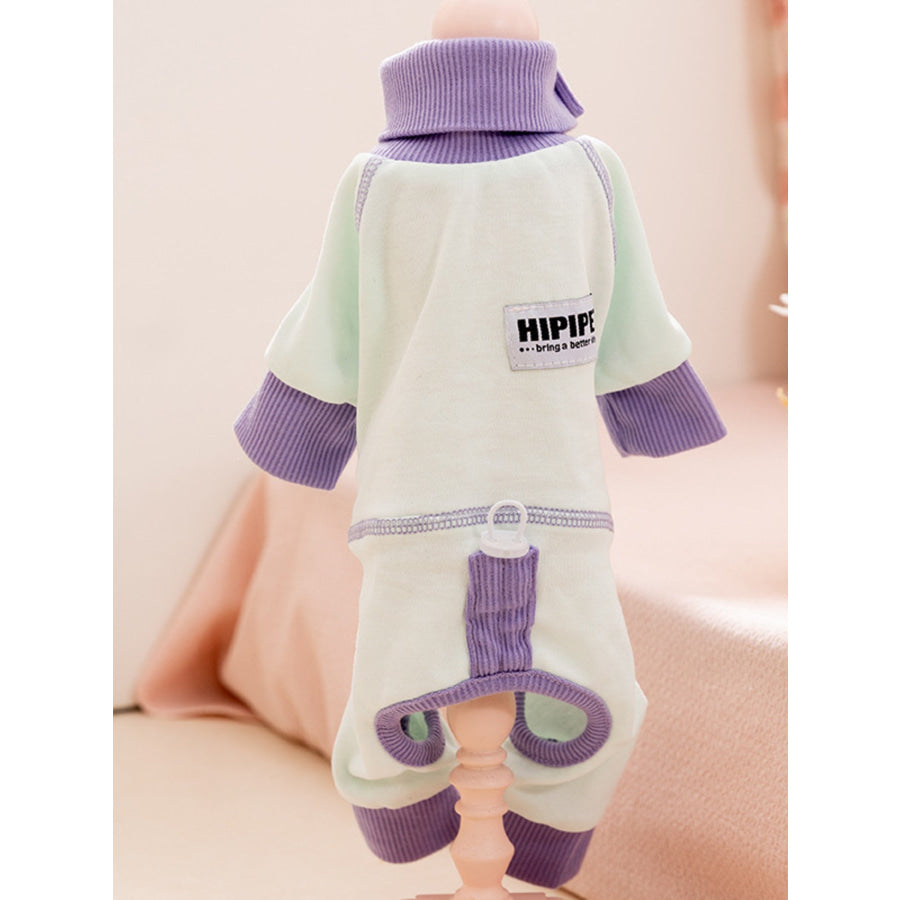 Contrast Soft Pet Pajamas Apparel and Accessories