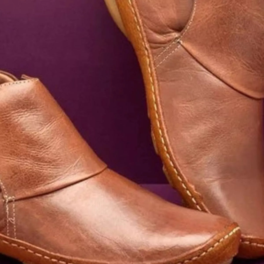 Contrast Strap Detail Ankle Boots Apparel and Accessories