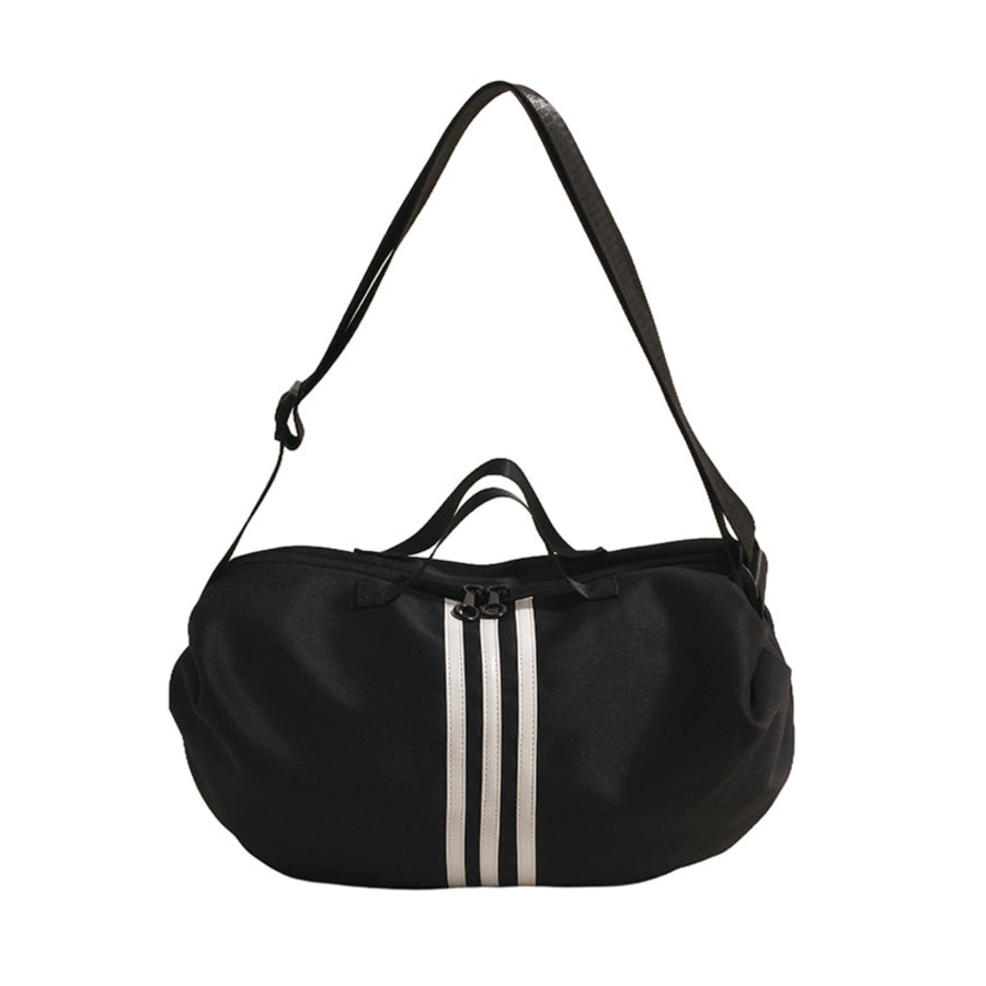 Contrast Striped Crossbody Bag Apparel and Accessories