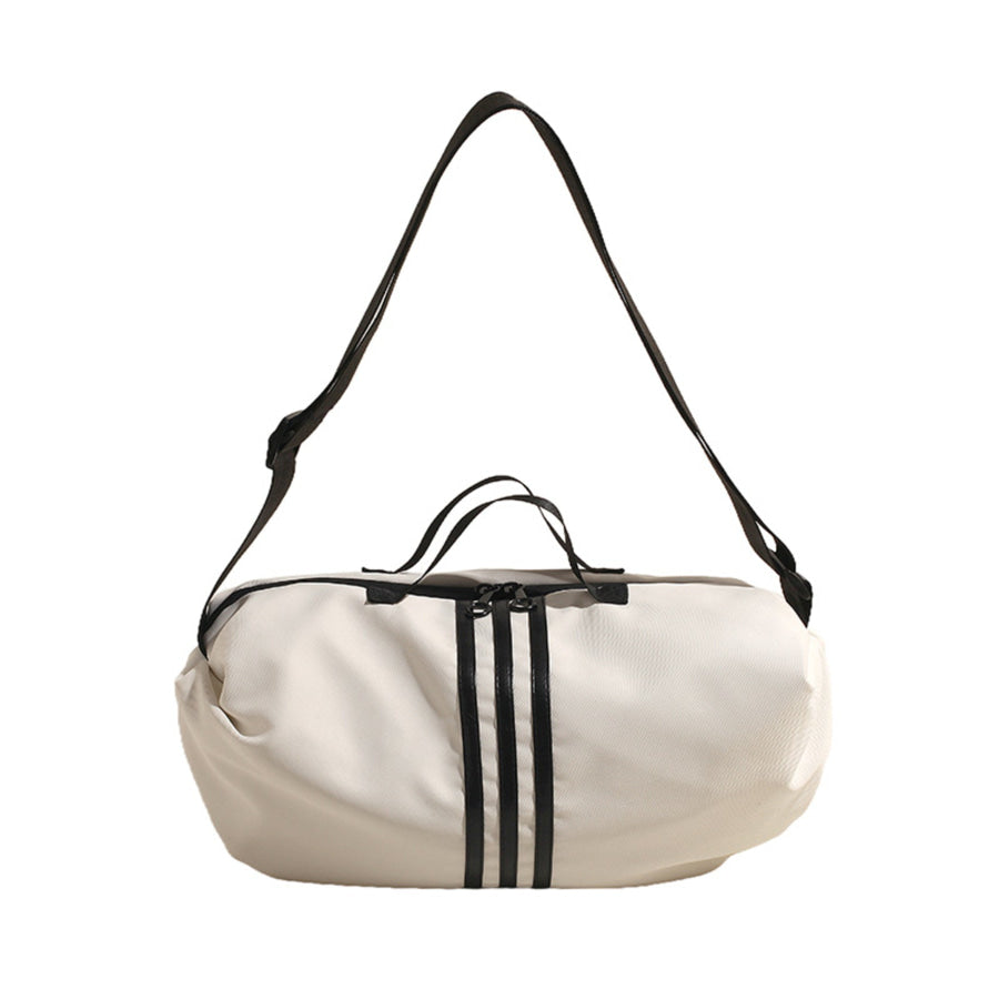 Contrast Striped Crossbody Bag Apparel and Accessories