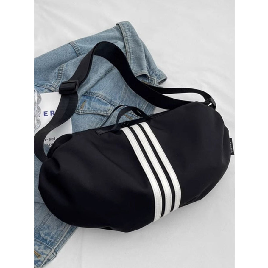 Contrast Striped Crossbody Bag Apparel and Accessories