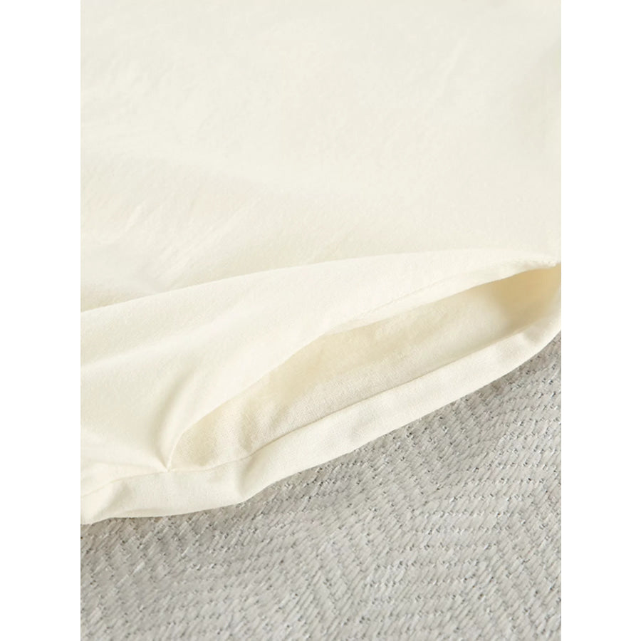 Contrast Trim Button-Down Top and Pants Lounge Set Apparel and Accessories
