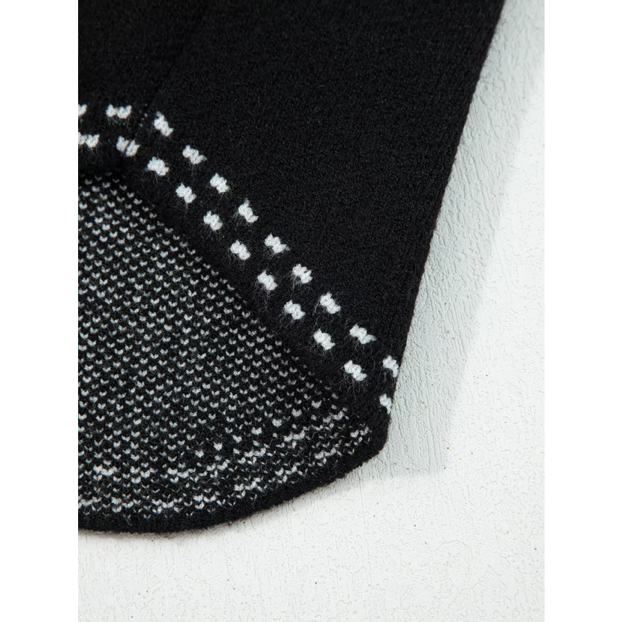 Contrast Trim Button up Sweater Cardigan Apparel and Accessories