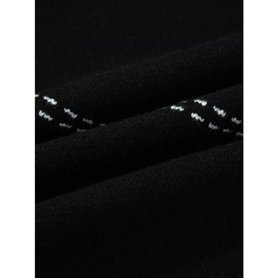 Contrast Trim Button up Sweater Cardigan Apparel and Accessories
