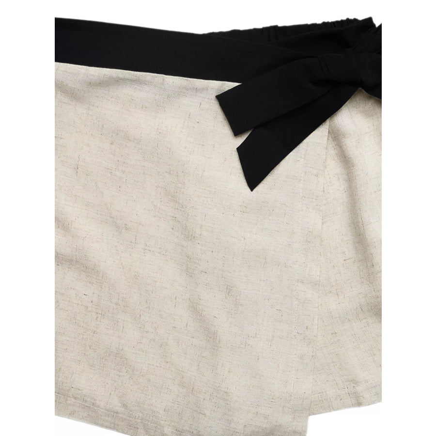 Contrast Trim Cami and Skort Set Apparel and Accessories