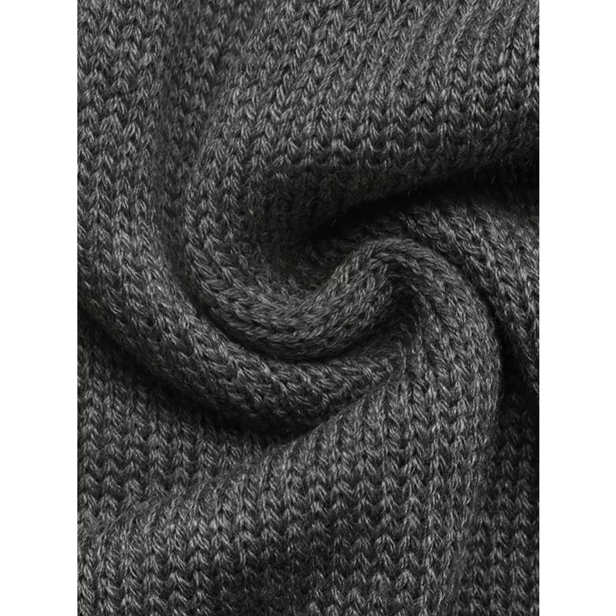 Contrast Trim Crew Neck Sweater Apparel and Accessories