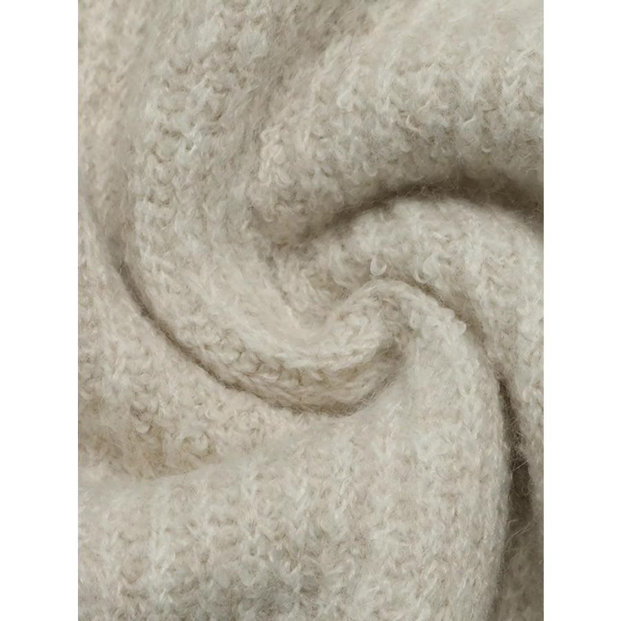 Contrast Trim Dropped Shoulder Sweater Apparel and Accessories