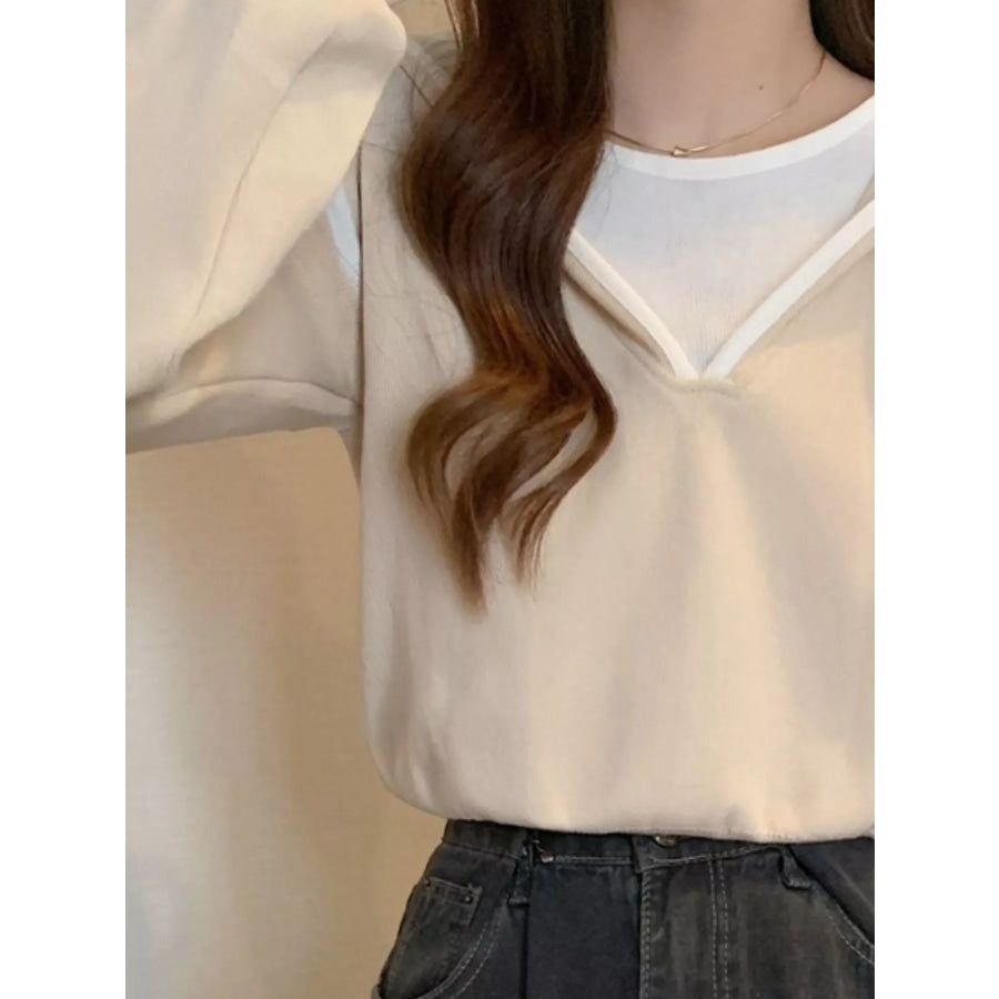Contrast Trim Hooded Sweater Apparel and Accessories