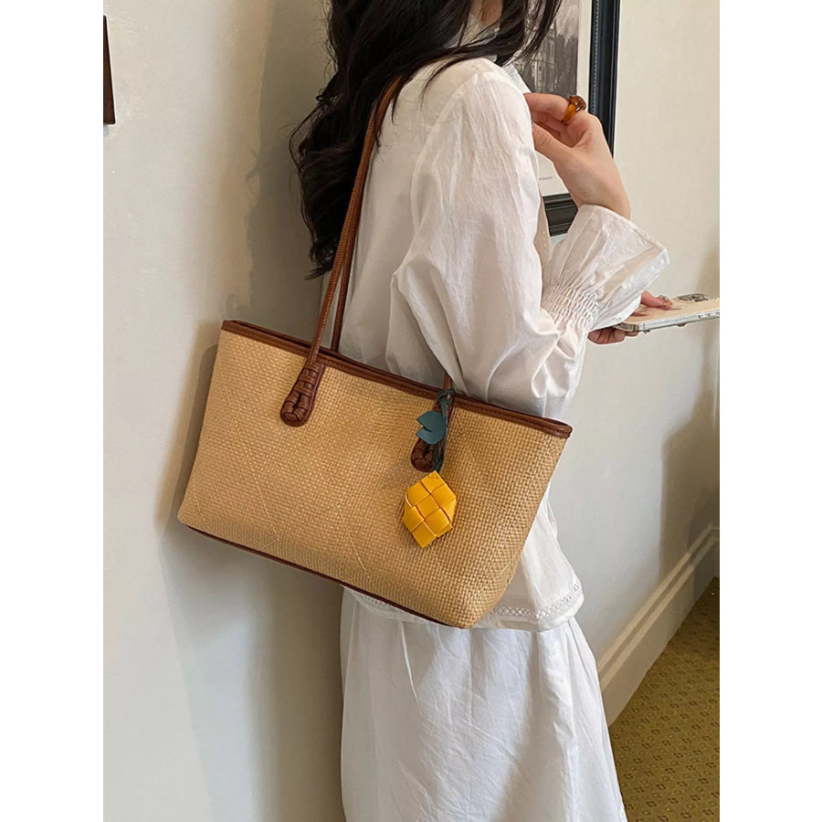 Contrast Trim Shoulder Bag Apparel and Accessories