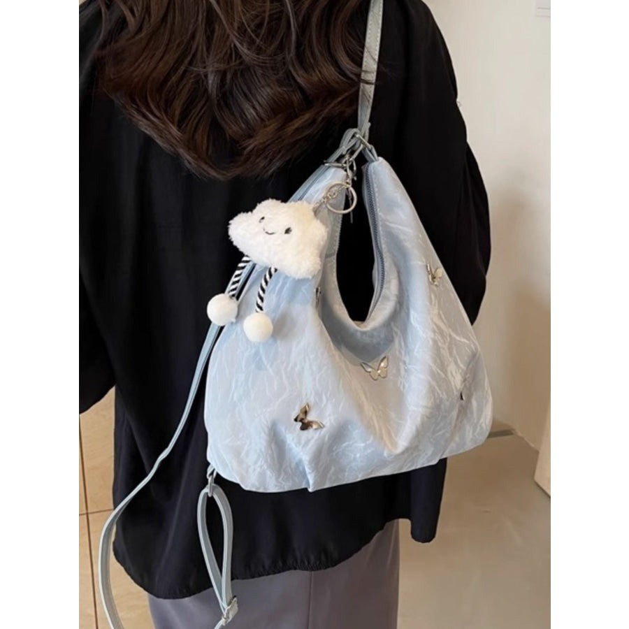 Convertible Cloud Charm Decor Shoulder Bag Apparel and Accessories