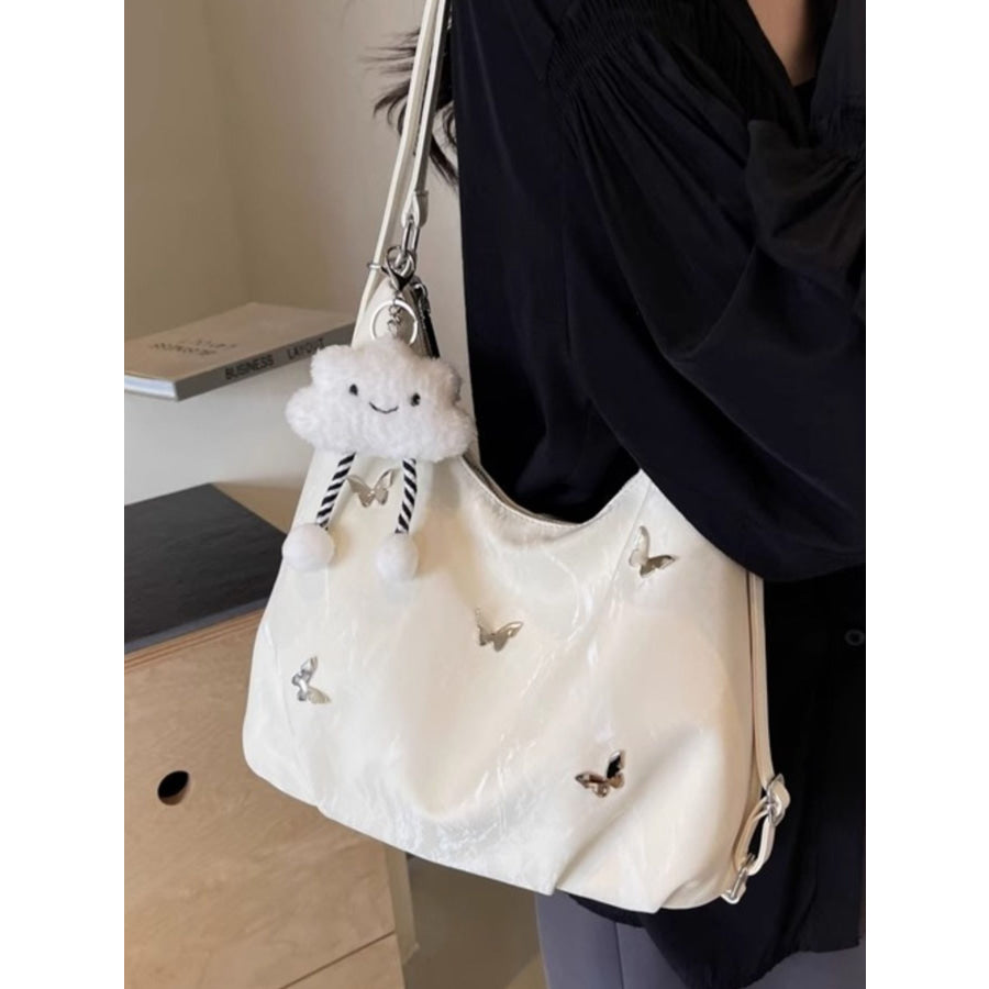 Convertible Cloud Charm Decor Shoulder Bag Apparel and Accessories