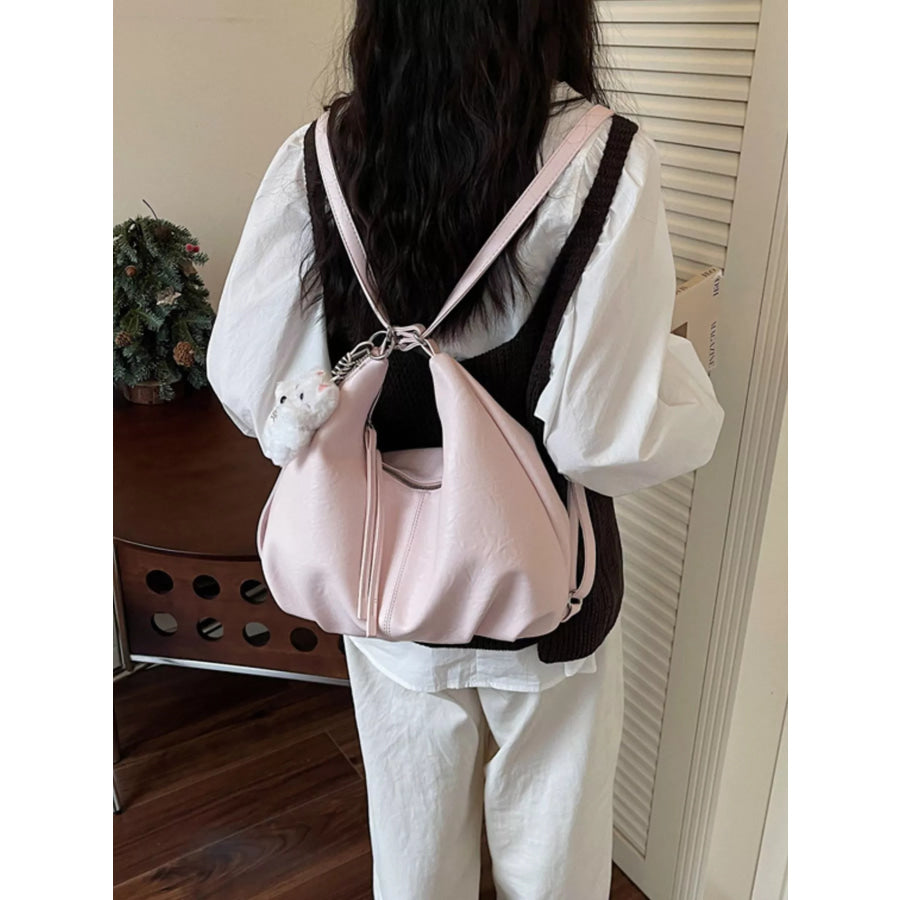 Convertible Shoulder Bag Pink / One Size Apparel and Accessories