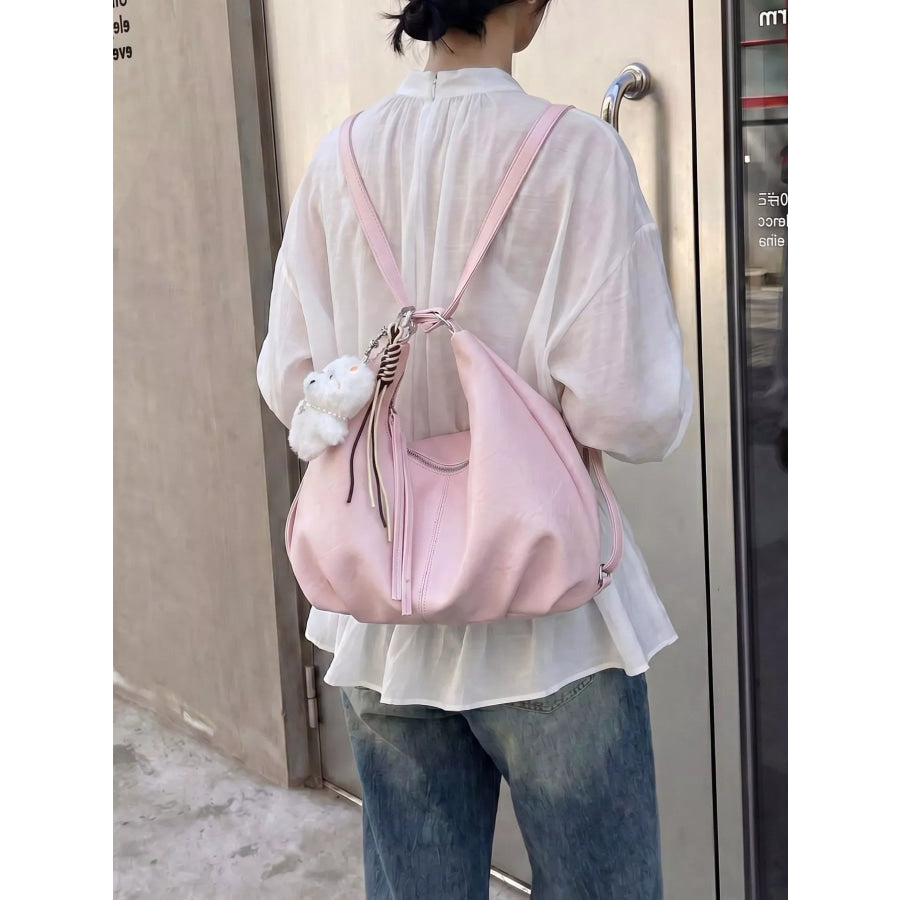 Convertible Shoulder Bag Pink / One Size Apparel and Accessories