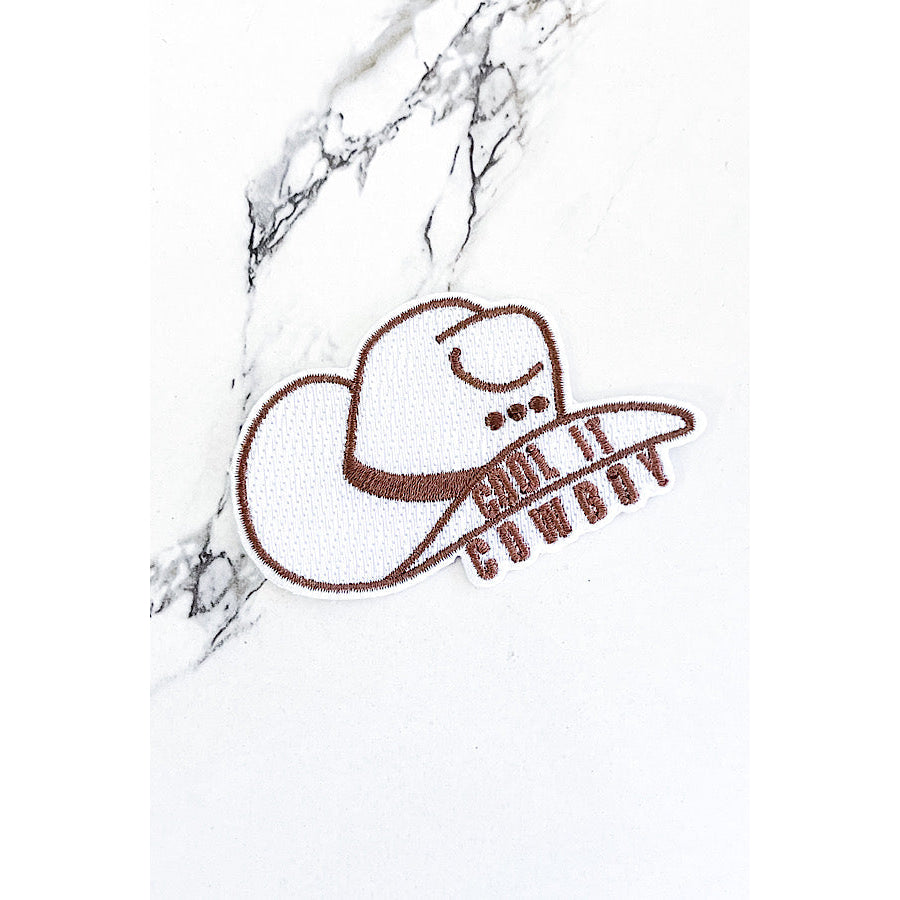 Cool It Cowboy Hat Embroidered Patch WS Patches