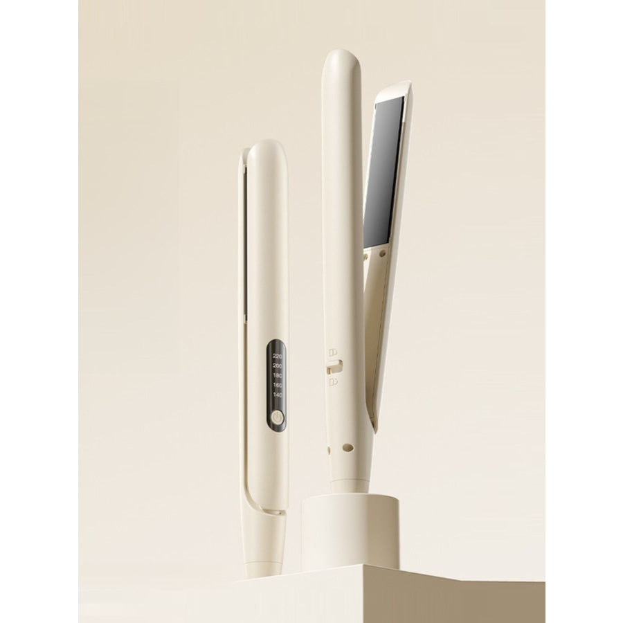 Cordless Adjustable Temperature Hair Straightener Tan / European plug Apparel and Accessories