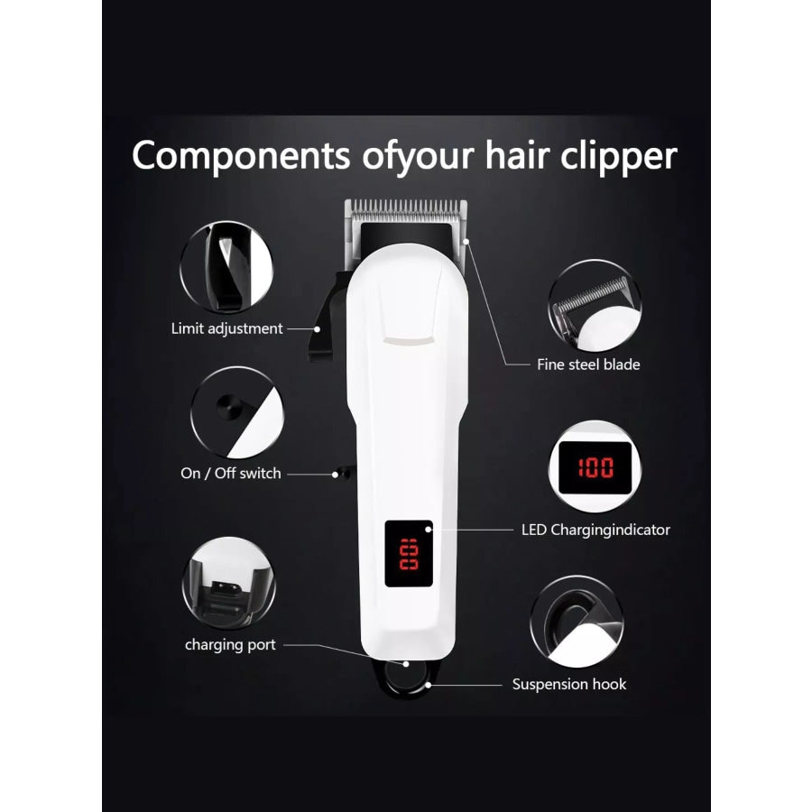 Cordless Hair Clipper with LED Display Apparel and Accessories