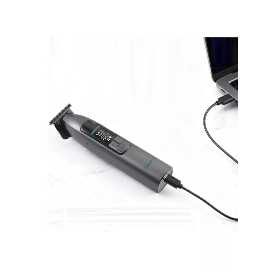 Cordless Hair Clipper with LED Display Dark Gray / ONESIZE Apparel and Accessories