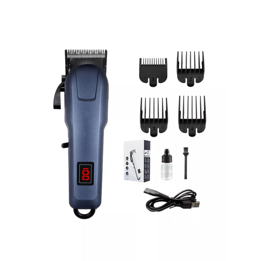 Cordless Hair Clipper with LED Display Dusty Blue / One Size Apparel and Accessories