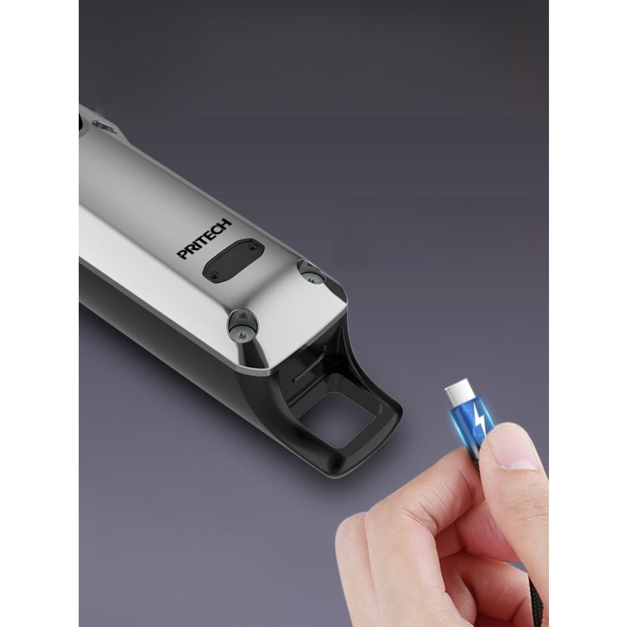 Cordless Hair Clipper with LED Display Silver / ONESIZE Apparel and Accessories