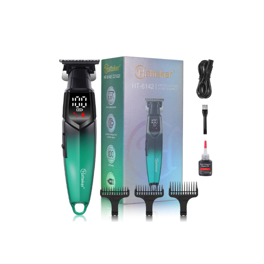 Cordless Hair Clipper with LED Display Teal / ONESIZE Apparel and Accessories