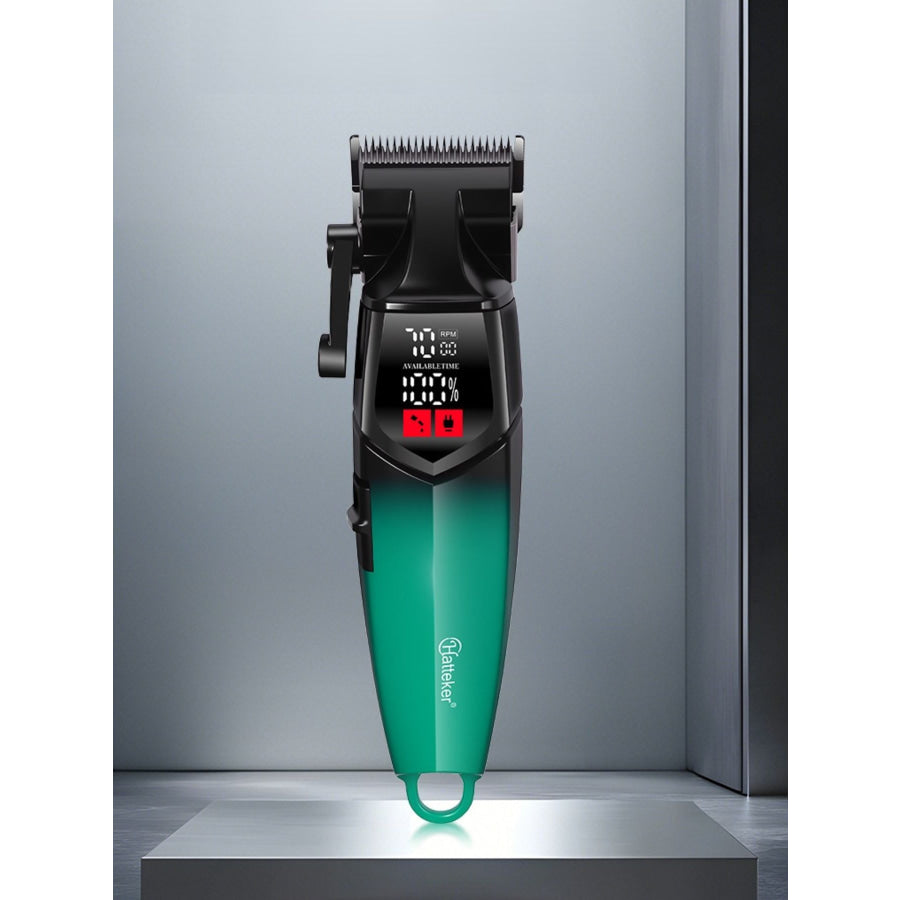 Cordless Hair Clipper with LED Display Turquoise / ONESIZE Apparel and Accessories