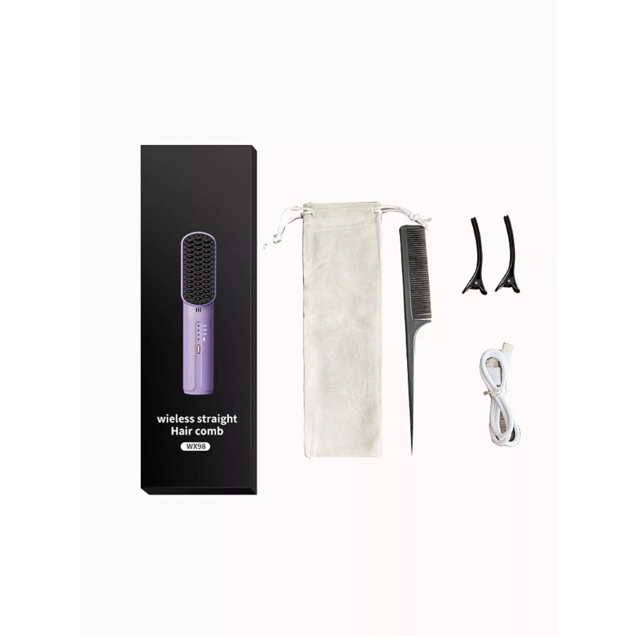 Cordless Heated Straightening Comb Apparel and Accessories
