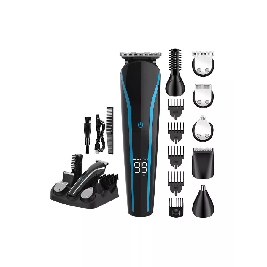 Cordless Rechargeable Hair Clipper Sky Blue / ONESIZE Apparel and Accessories