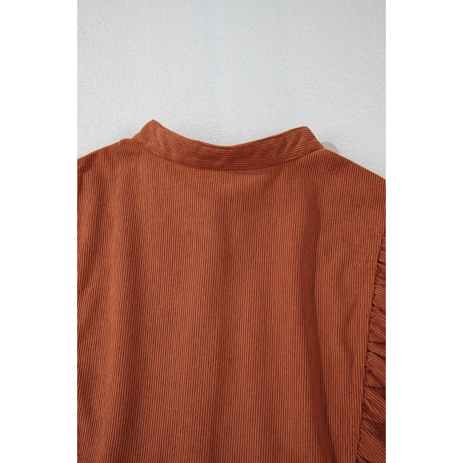 Corduroy Button-Down Babydoll Dress Apparel and Accessories