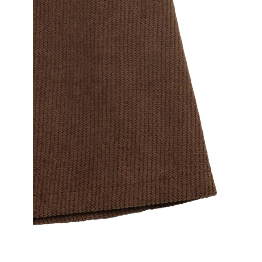 Corduroy Button-Down Maxi Dress Apparel and Accessories