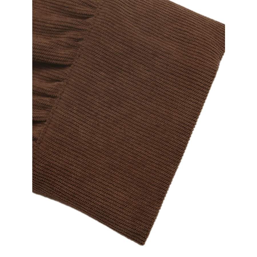 Corduroy Button-Down Maxi Dress Apparel and Accessories