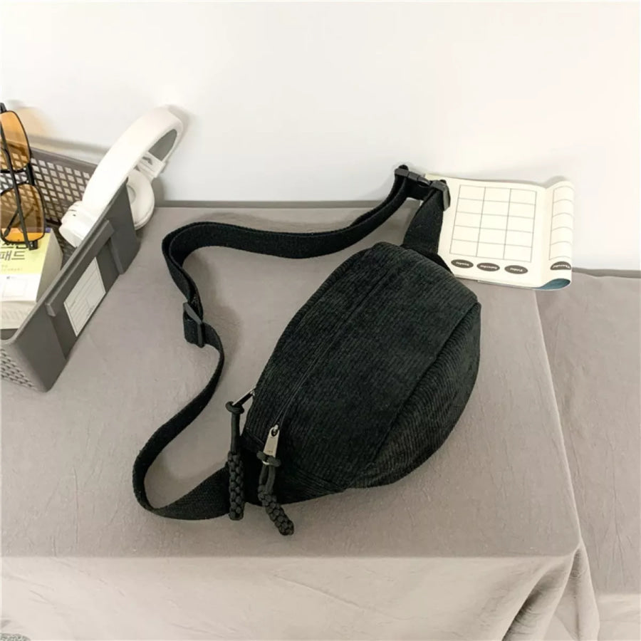 Corduroy Casual Sling Bag Apparel and Accessories