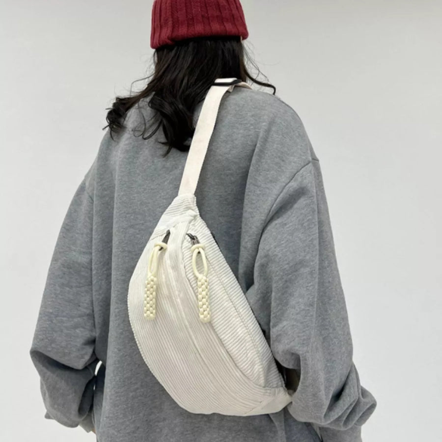 Corduroy Casual Sling Bag Apparel and Accessories