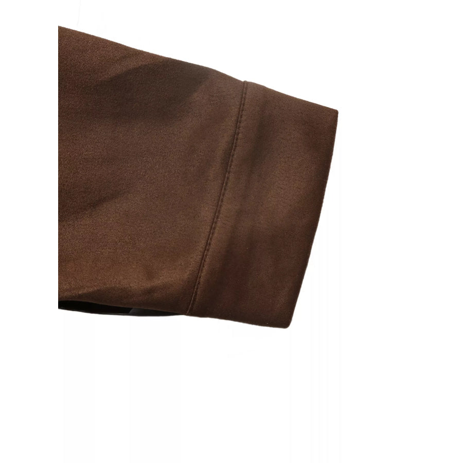 Corduroy Collar Zip-Up Jacket Apparel and Accessories