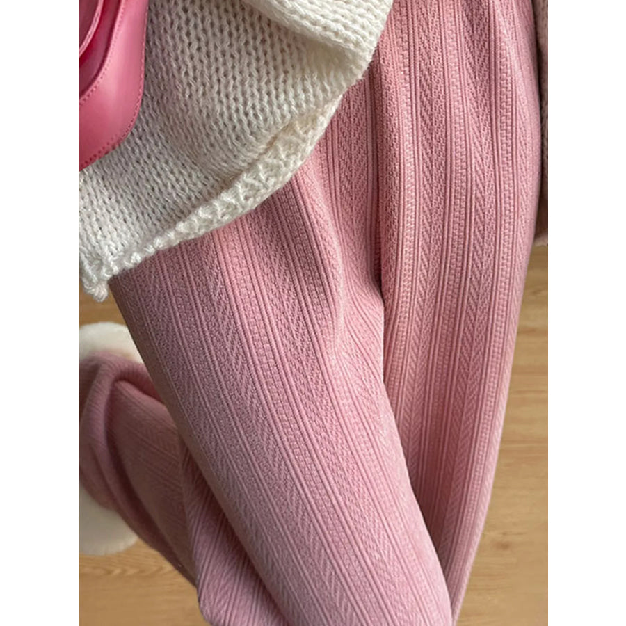 Corduroy Wide-Leg Pants Apparel and Accessories