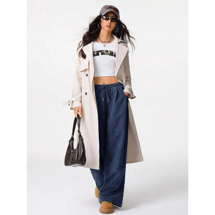 Corduroy Wide Leg Pants Apparel and Accessories