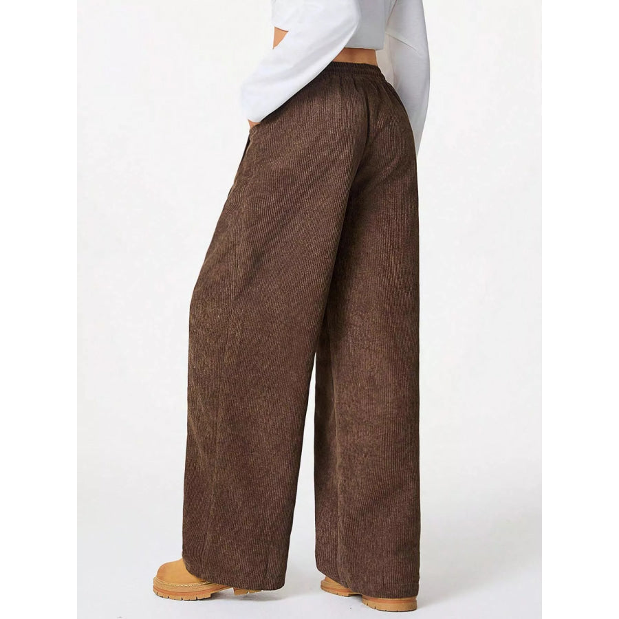 Corduroy Wide Leg Pants Apparel and Accessories