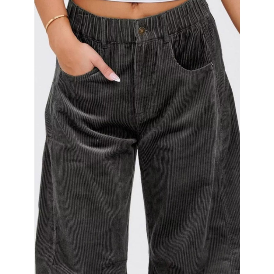 Corduroy Wide Leg Pants Apparel and Accessories