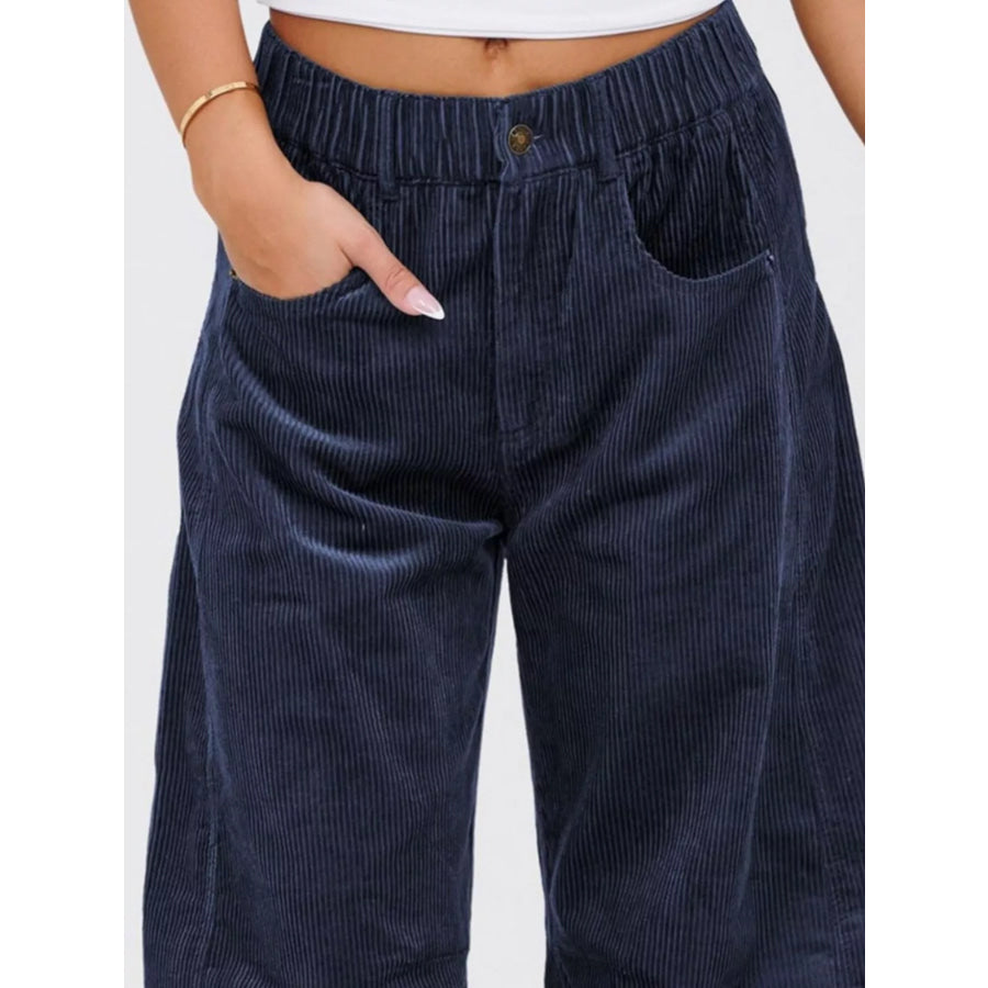 Corduroy Wide Leg Pants Apparel and Accessories