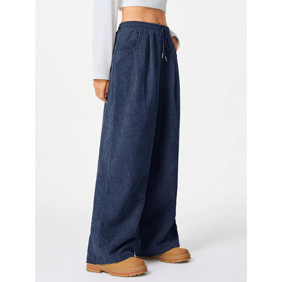 Corduroy Wide Leg Pants Apparel and Accessories