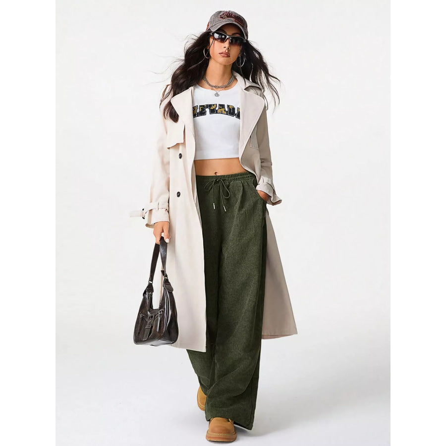 Corduroy Wide Leg Pants Apparel and Accessories