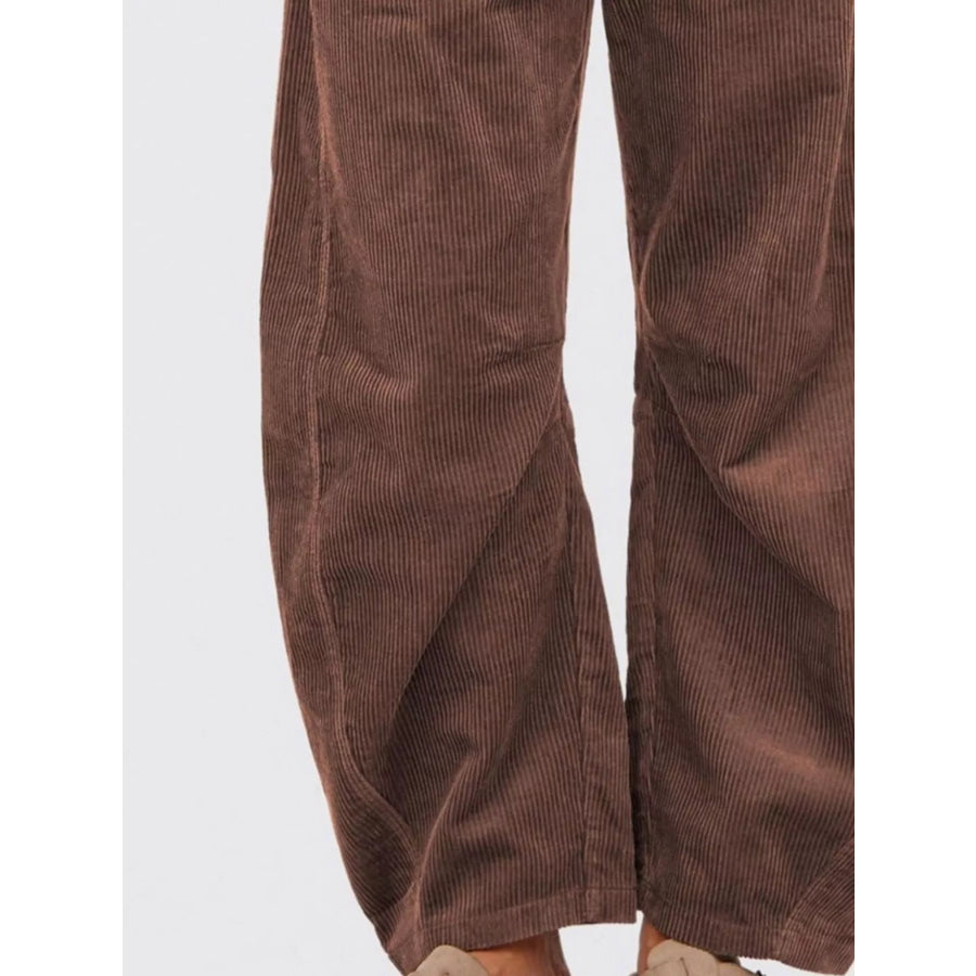 Corduroy Wide Leg Pants Apparel and Accessories