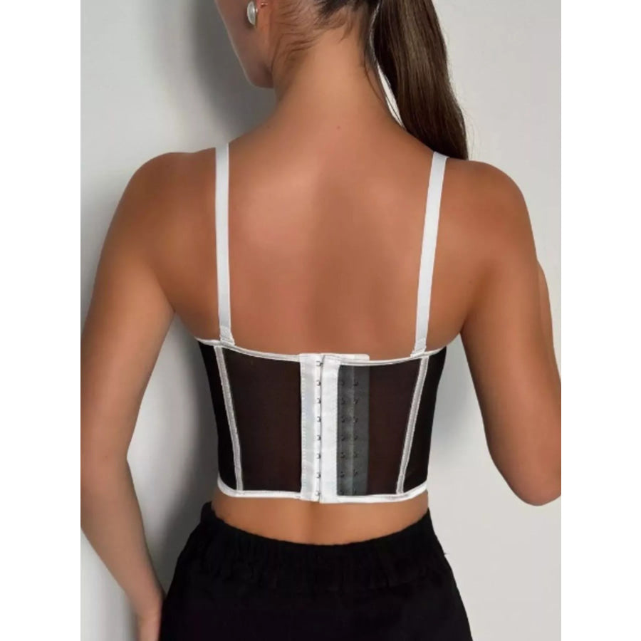 Corset Cami with Contrasting Trim Apparel and Accessories