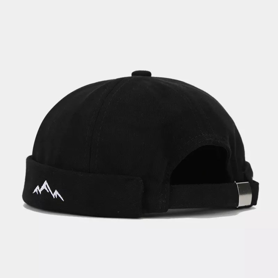 Cotton Brimless Hat Black / One Size Apparel and Accessories