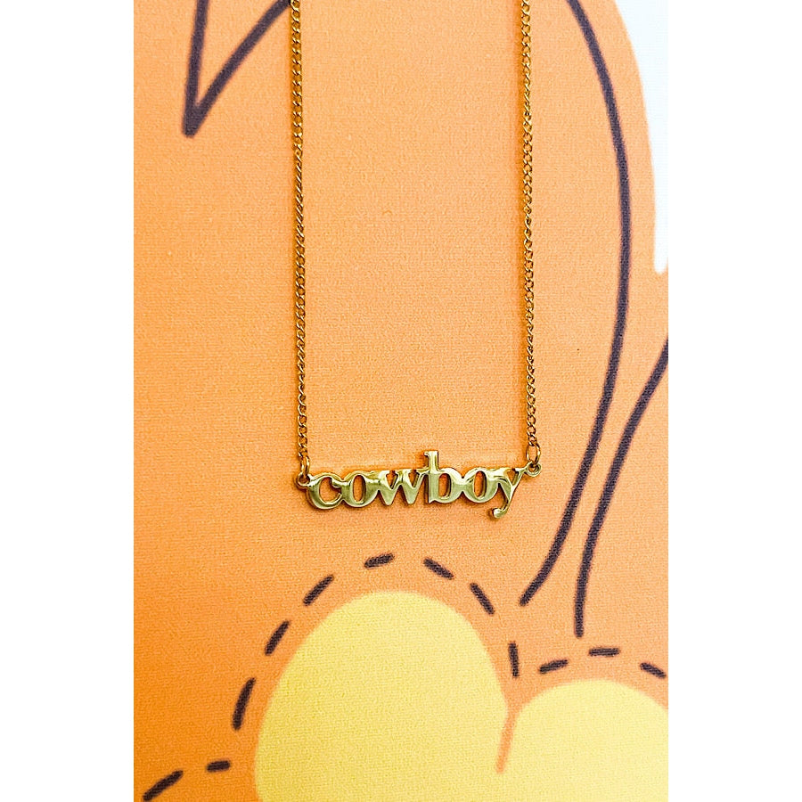 COWBOY Gold Necklace WS 630 Jewelry