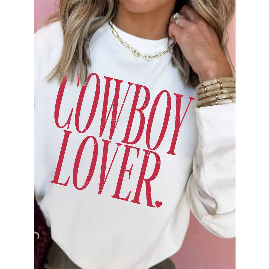 Cowboy Lover Graphic Crewneck Sweatshirt Apparel and Accessories