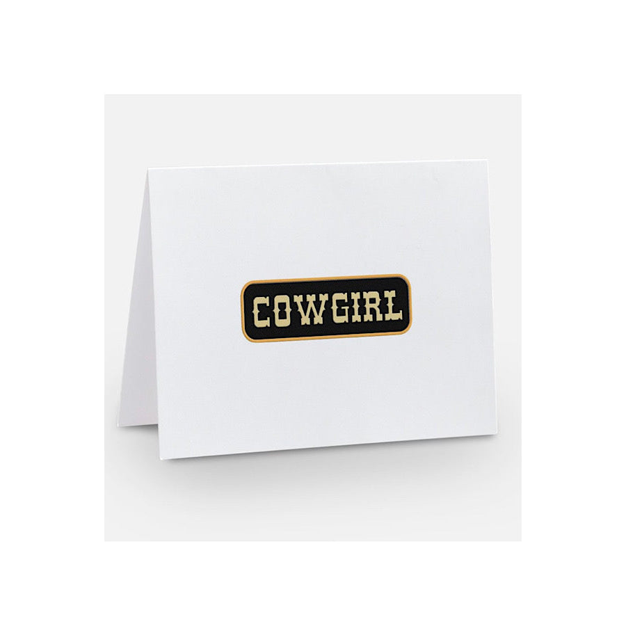 Cowgirl Blank Notecard WS 700 Gifts