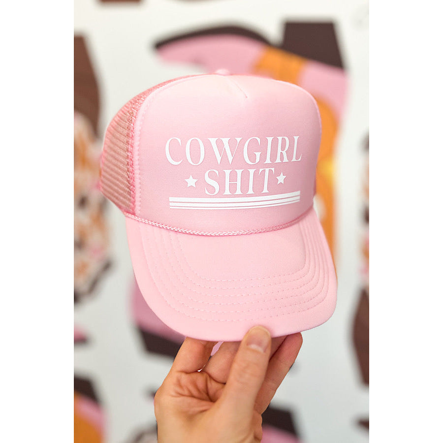 Cowgirl Sh*t Pink Trucker Hat WS 620 Hats