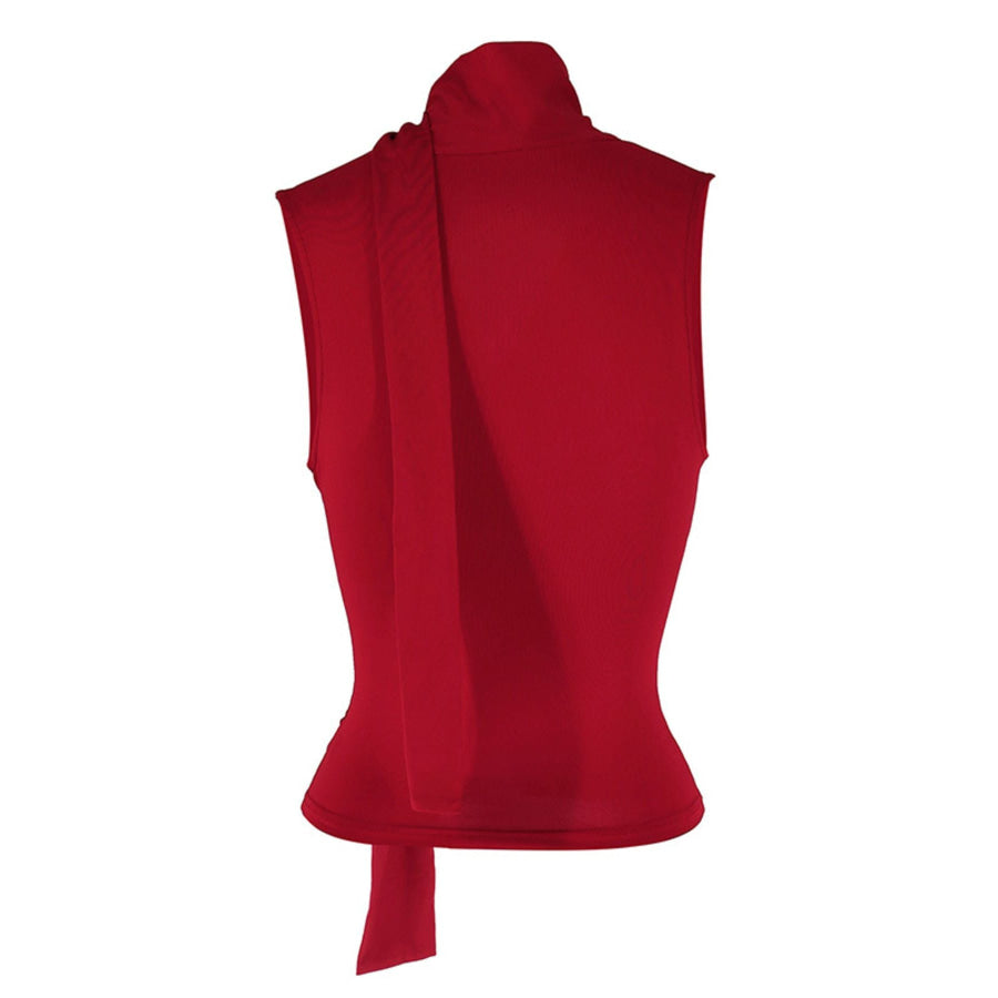 Cowl Neck Ruched Cami Apparel and Accessories